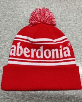 Aberdonia winter hat Red and White One Size read below